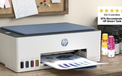 Las impresoras HP Smart Tank 5100 sin cartuchos imprimen hasta 6.000 páginas a color y en blanco y negro